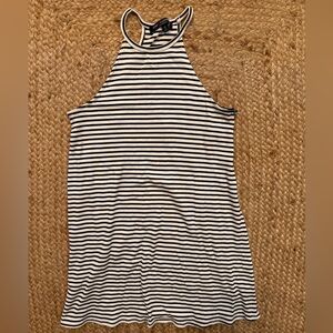 Black and white stripped dress